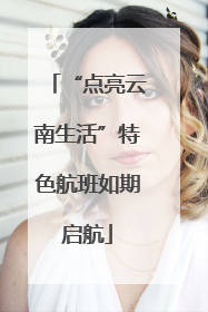 “点亮云南生活”特色航班如期启航
