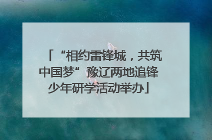 “相约雷锋城，共筑中国梦”豫辽两地追锋少年研学活动举办