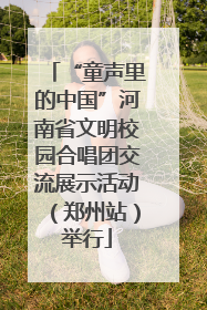 “童声里的中国”河南省文明校园合唱团交流展示活动（郑州站）举行