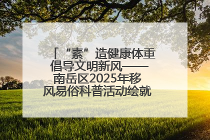 “素”造健康体重 倡导文明新风——南岳区2025年移风易俗科普活动绘就健康生活新图景