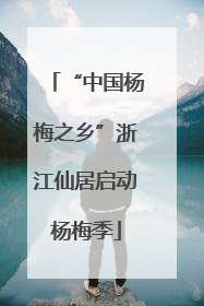 “中国杨梅之乡”浙江仙居启动杨梅季