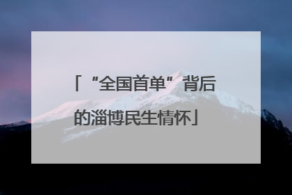 “全国首单”背后的淄博民生情怀