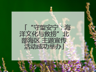 “守望安宁：海洋文化与救捞”北部海区 主题宣传活动成功举办