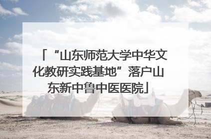 “山东师范大学中华文化教研实践基地”落户山东新中鲁中医医院