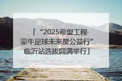 “2025希望工程·蒙牛足球未来星公益行”临沂站选拔圆满举行