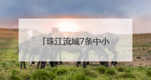 珠江流域7条中小河流发生超警洪水