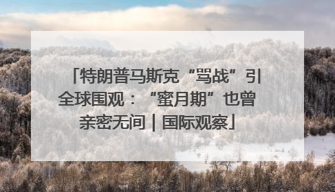 特朗普马斯克“骂战”引全球围观：“蜜月期”也曾亲密无间｜国际观察