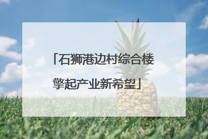石狮港边村综合楼擎起产业新希望