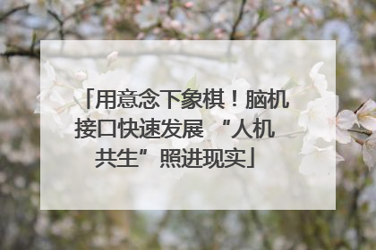 用意念下象棋！脑机接口快速发展 “人机共生”照进现实