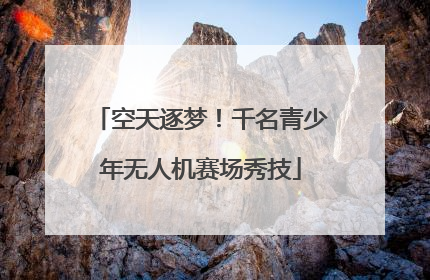 空天逐梦！千名青少年无人机赛场秀技