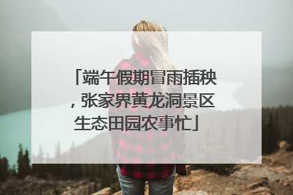 端午假期冒雨插秧，张家界黄龙洞景区生态田园农事忙