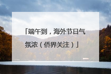 端午到，海外节日气氛浓（侨界关注）
