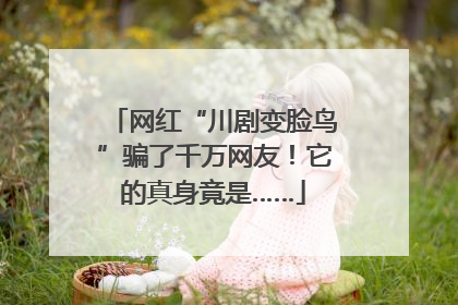 网红“川剧变脸鸟”骗了千万网友！它的真身竟是……