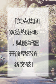美克集团双签约落地，赋能新疆开放型经济新突破