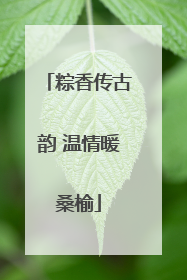 粽香传古韵 温情暖桑榆