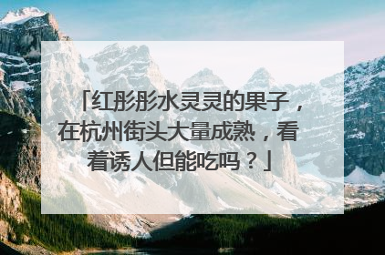 红彤彤水灵灵的果子，在杭州街头大量成熟，看着诱人但能吃吗？