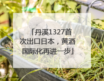 丹溪1327首次出口日本，黄酒国际化再进一步
