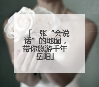 一张“会说话”的地图，带你悠游千年岳阳