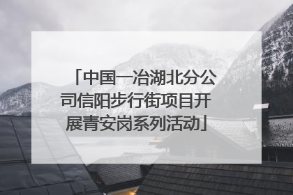 中国一冶湖北分公司信阳步行街项目开展青安岗系列活动