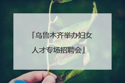乌鲁木齐举办妇女人才专场招聘会