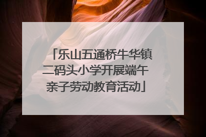 乐山五通桥牛华镇二码头小学开展端午亲子劳动教育活动