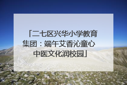 二七区兴华小学教育集团：端午艾香沁童心 中医文化润校园