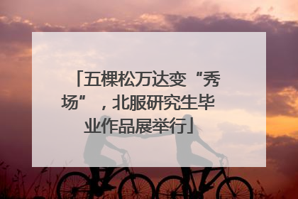 五棵松万达变“秀场”，北服研究生毕业作品展举行