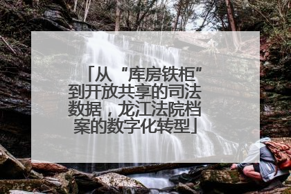 从“库房铁柜”到开放共享的司法数据，龙江法院档案的数字化转型