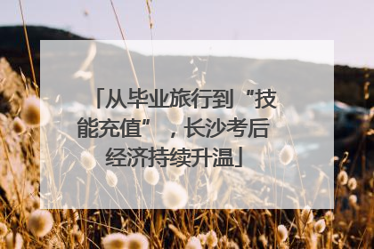 从毕业旅行到“技能充值”，长沙考后经济持续升温