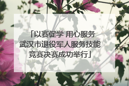以赛促学 用心服务 武汉市退役军人服务技能竞赛决赛成功举行