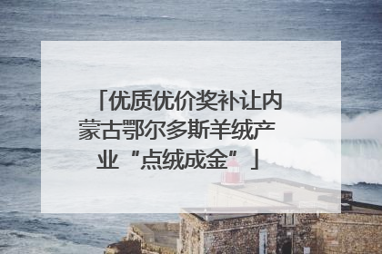 优质优价奖补让内蒙古鄂尔多斯羊绒产业“点绒成金”