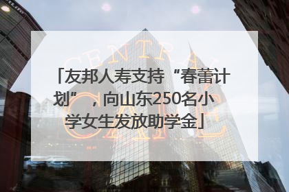 友邦人寿支持“春蕾计划”，向山东250名小学女生发放助学金