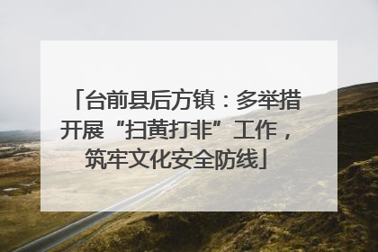 台前县后方镇：多举措开展“扫黄打非”工作，筑牢文化安全防线