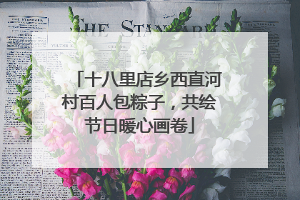 十八里店乡西直河村百人包粽子，共绘节日暖心画卷