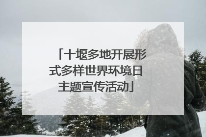 十堰多地开展形式多样世界环境日主题宣传活动