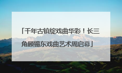 千年古镇绽戏曲华彩！长三角顾锡东戏曲艺术周启幕