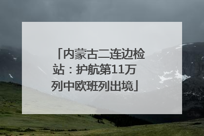 内蒙古二连边检站：护航第11万列中欧班列出境