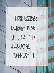 冈比亚农民穆萨的故事，是“中非友好的一段佳话”
