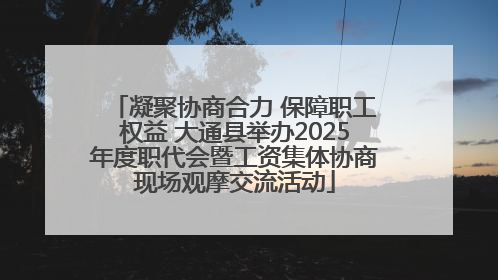凝聚协商合力 保障职工权益 大通县举办2025年度职代会暨工资集体协商现场观摩交流活动