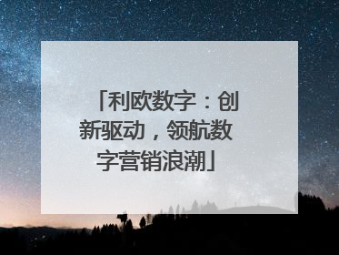 利欧数字：创新驱动，领航数字营销浪潮