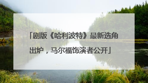 剧版《哈利波特》最新选角出炉，马尔福饰演者公开
