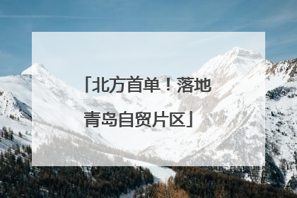 北方首单！落地青岛自贸片区