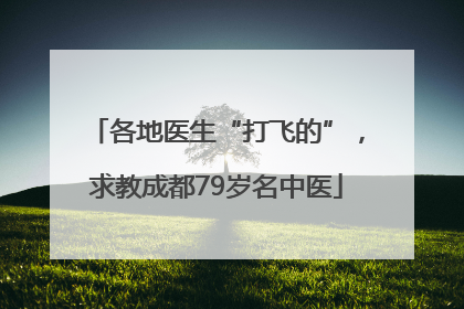 各地医生“打飞的”，求教成都79岁名中医