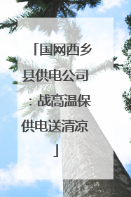 国网西乡县供电公司：战高温保供电送清凉