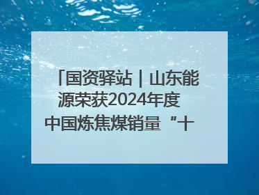 国资驿站｜山东能源荣获2024年度中国炼焦煤销量“十强”；全国首例铁路盖上智慧物流园钢结构主体完工