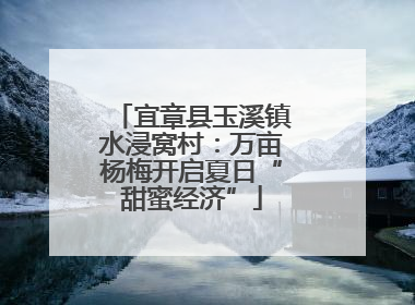 宜章县玉溪镇水浸窝村：万亩杨梅开启夏日“甜蜜经济”