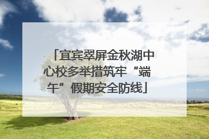宜宾翠屏金秋湖中心校多举措筑牢“端午”假期安全防线