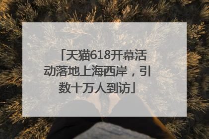 天猫618开幕活动落地上海西岸，引数十万人到访