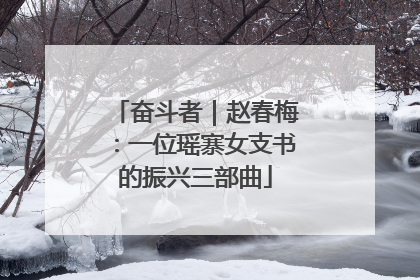 奋斗者｜赵春梅：一位瑶寨女支书的振兴三部曲
