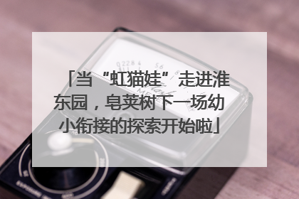 当“虹猫娃”走进淮东园，皂荚树下一场幼小衔接的探索开始啦